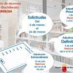 Admisión de alumnos ESO y Bachillerato 2023/24