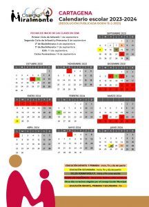 Calendario Escolar 2023-24 - Colegio Miralmonte Calendario Escolar 2023-24 - Colegio Miralmonte