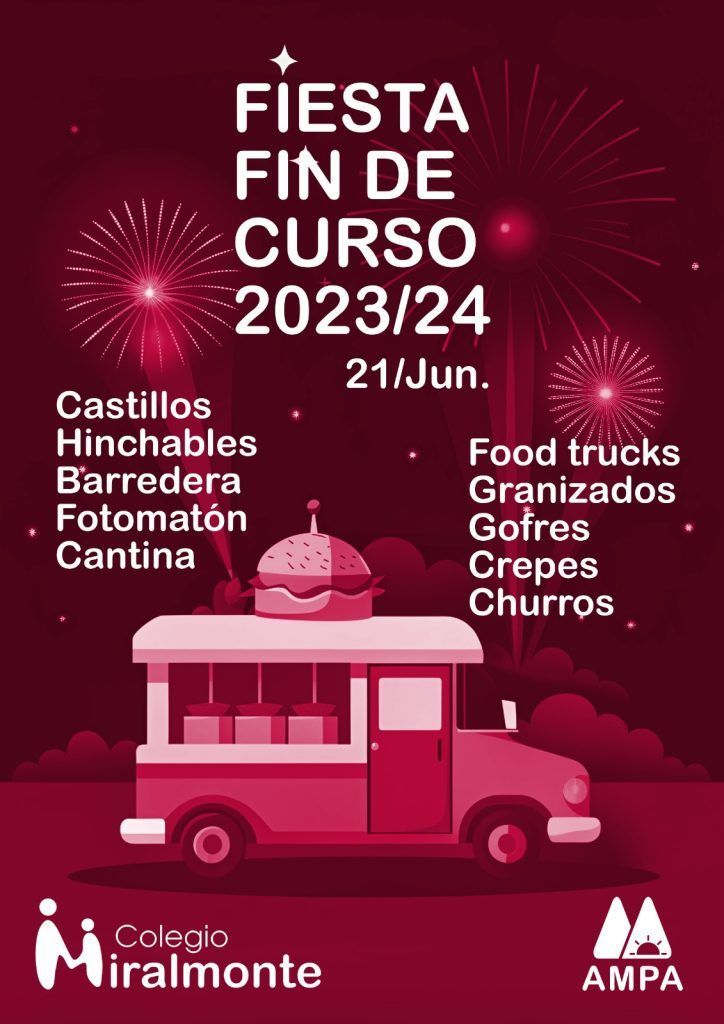 Cartel Fiesta Fin de Curso 2024