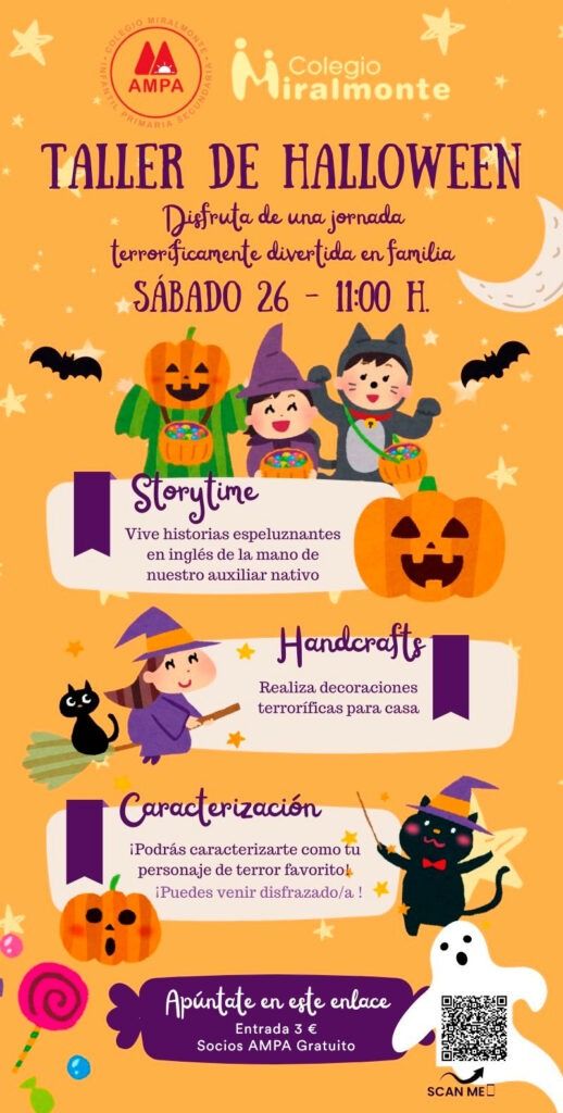 Cartel Taller Halloween 2024