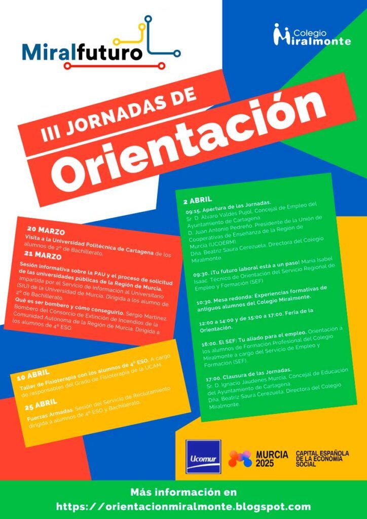 Cartel III Jornadas de Orientación Miralmonte 2025