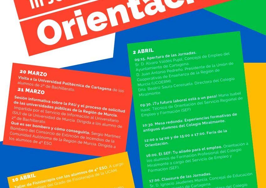 Cartel III Jornadas de Orientación Miralmonte 2025