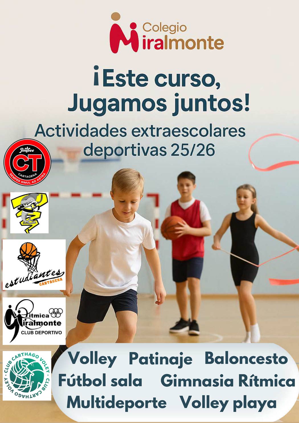 Extraescolares deportivas Curso 2025-26 - Colegio Miralmonte