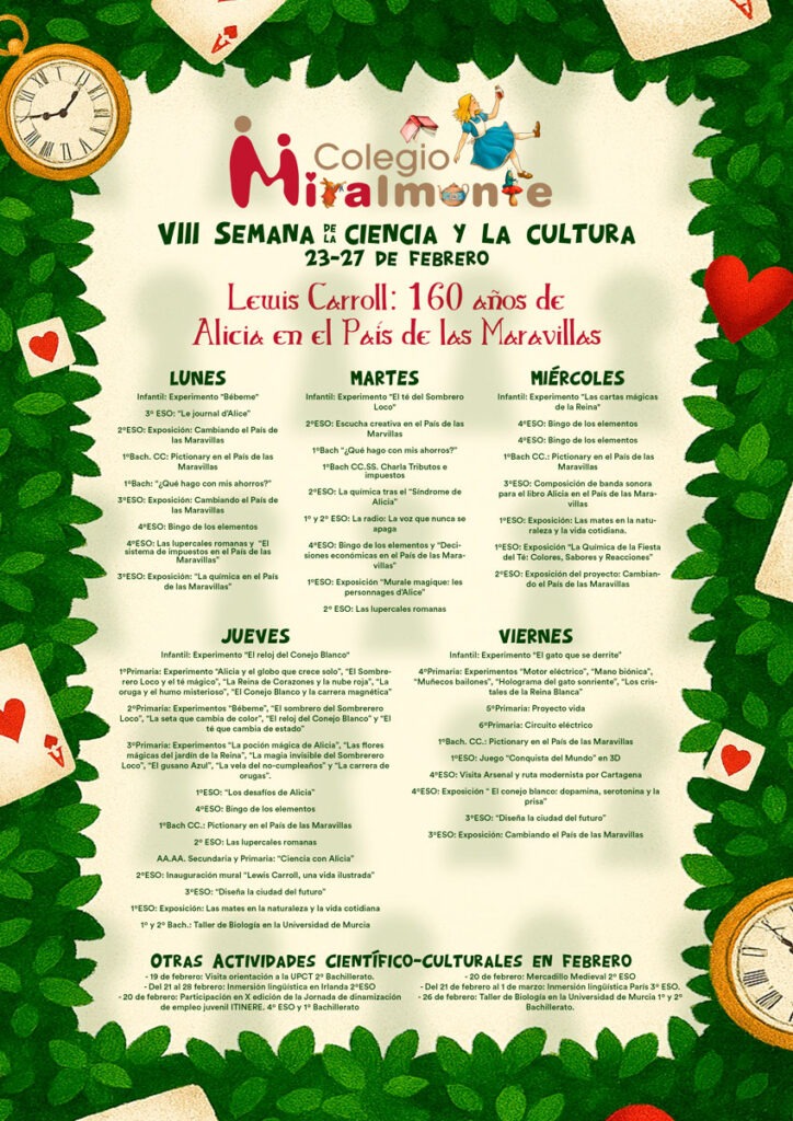 Cartel Semana de la Ciencia y la Cultura 2026 Miralmonte Cartel Semana de la Ciencia y la Cultura 2026 Miralmonte