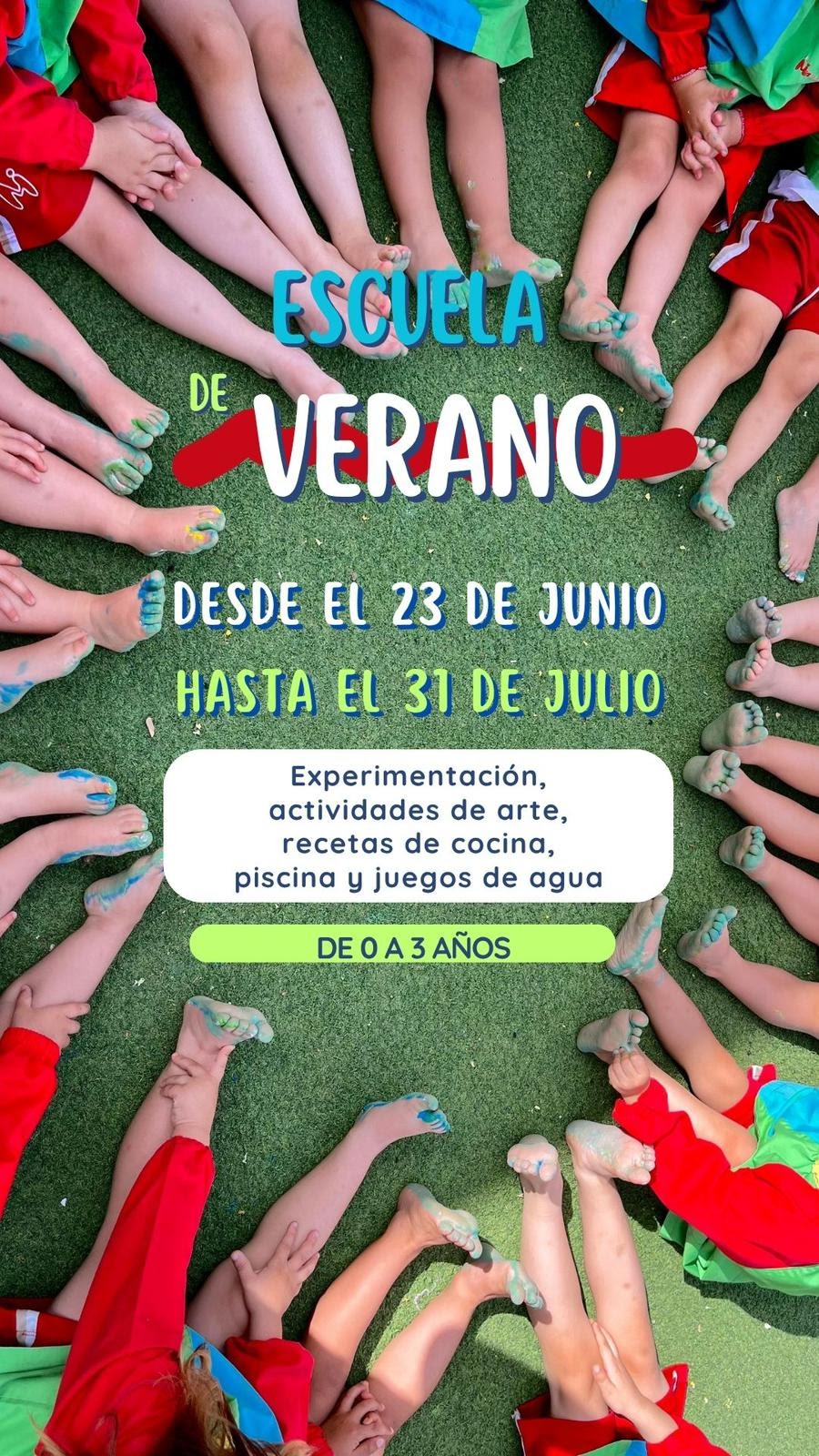 Cartel Escuela Verano 2026 1ºCiclo Infantil