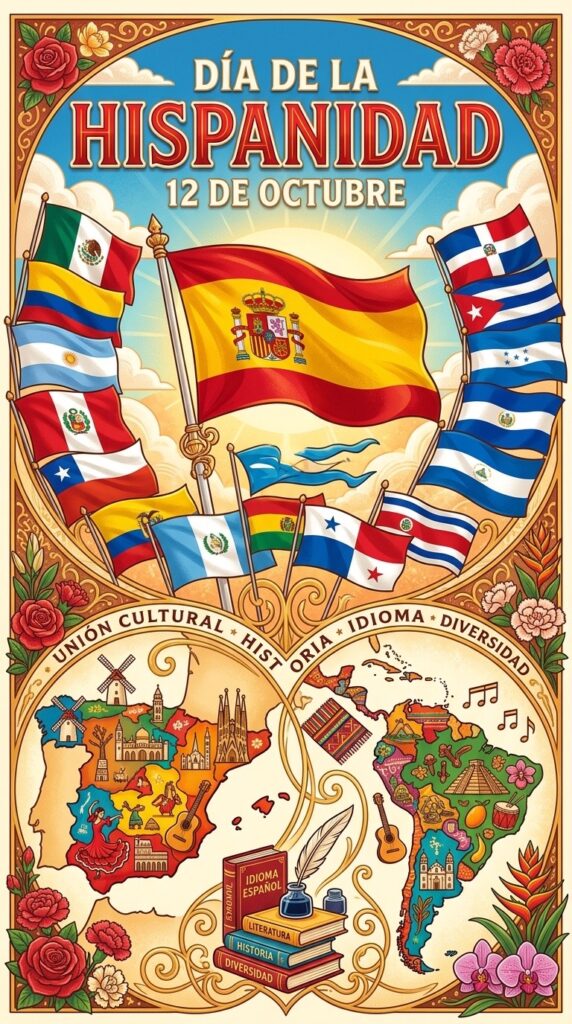 Cartel día de la hispanidad